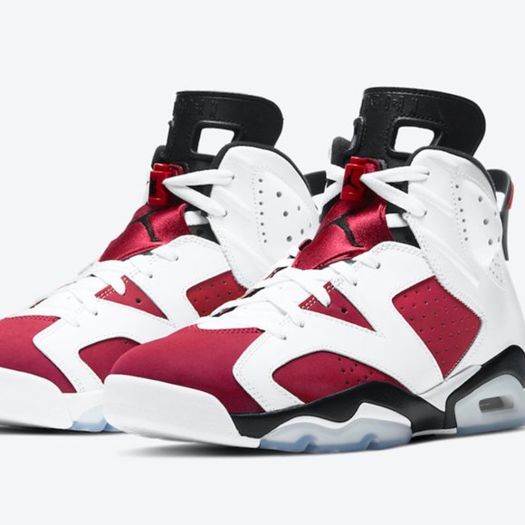 Air Jordan6 Carmine Red White Red